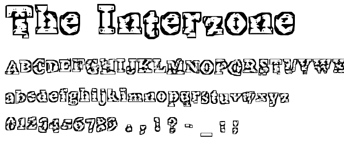 The Interzone font